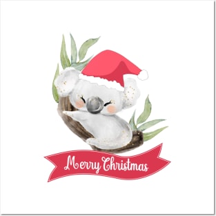 Christmas Koala Posters and Art